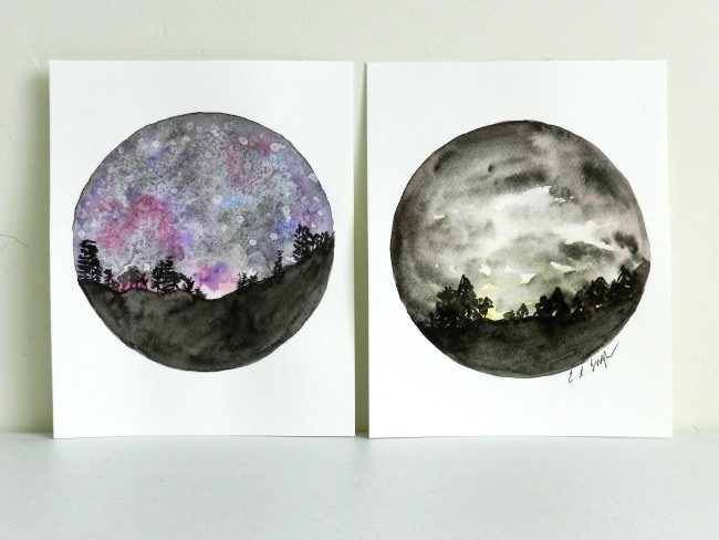 650x488 How To Paint A Night Sky In Watercolor Two Tutorials