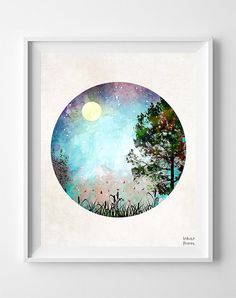 236x298 Nature Wall Art, Tree Painting , Landscape Paintings Print