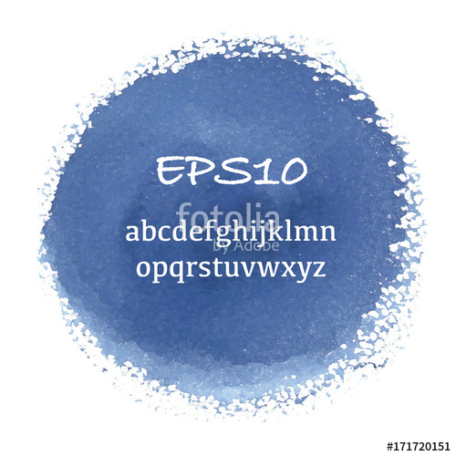 500x500 Watercolor Circle. Vector Illustration. Stock Image And Royalty