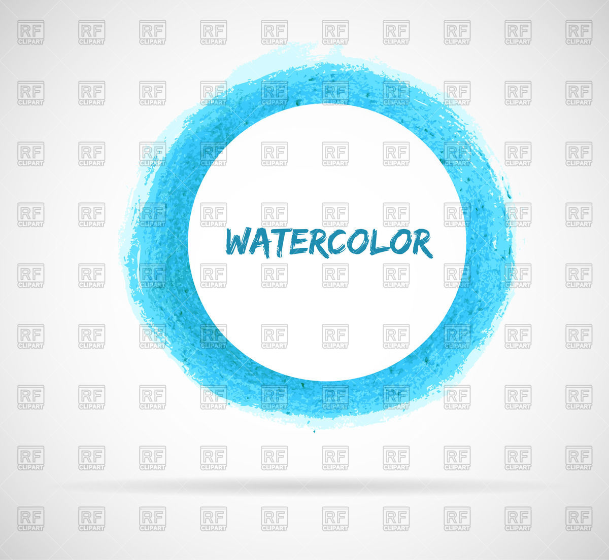 1200x1105 Blue Brushstroke Watercolor Circle Vector Image Vector Artwork