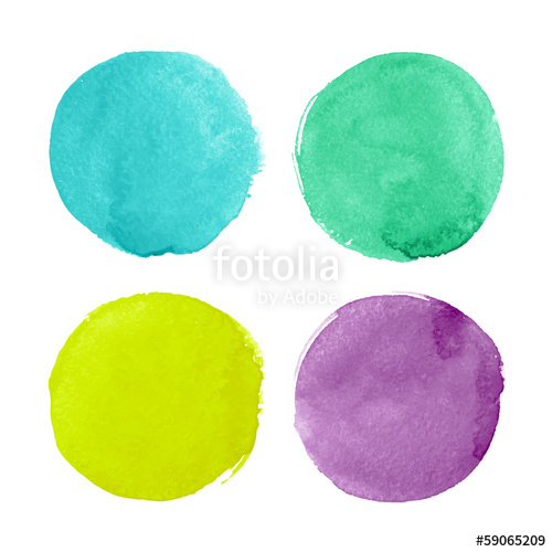 500x500 Bright Watercolor Circles For Design Stock Image And Royalty Free