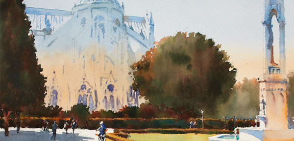 600x289 Learn To Paint Cityscapes In Watercolor