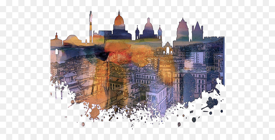 900x460 Birmingham The Architecture Of The City Skyline Watercolor