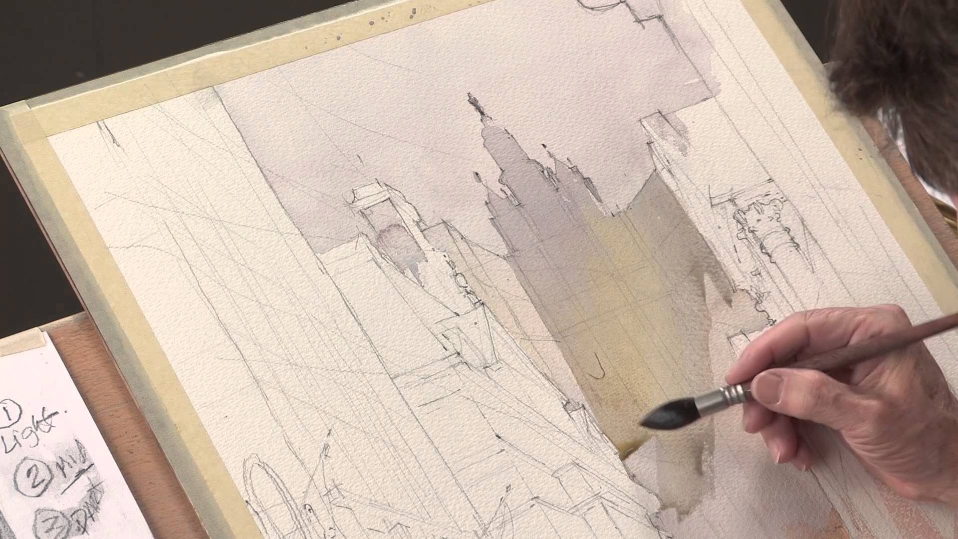 1920x1080 Preview Capturing Light In Watercolor How To Paint Cities With