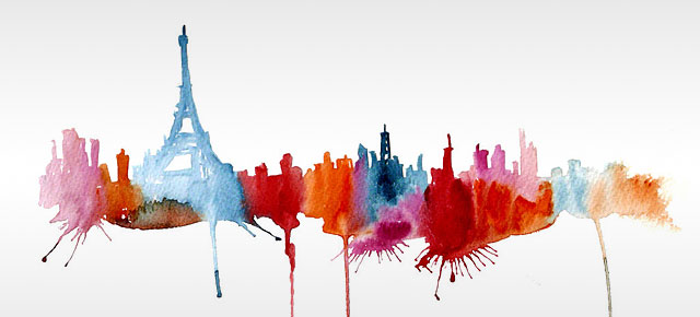 640x290 Watercolor Cityscape Drawings By Elena Romanova