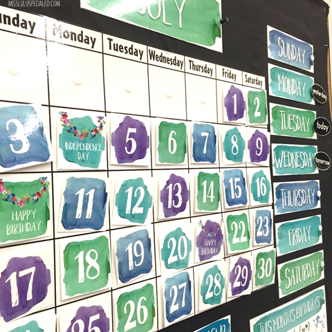 480x480 Sneak Peak} Watercolor Classroom Theme