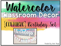200x150 Julz Treasure Chest Watercolor Classroom Decor {Freebies}