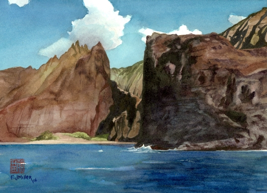 530x384 Na Pali Sea Cliff