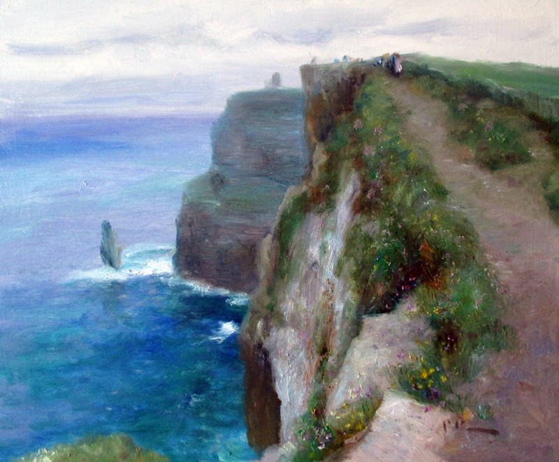 800x662 Paul Kelly Cliff Of Moher Painting Killarney Art Gallery