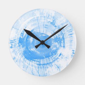 325x325 Abstract Blue Watercolor Background Wall Clocks Watercolor Home