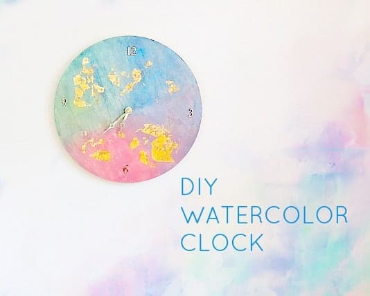 534x428 Diy Watercolor Clock