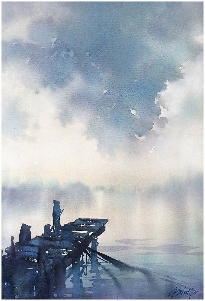 686x1010 Gorgeous Lighting And Atmosphere. The Clouds And Mist Blend