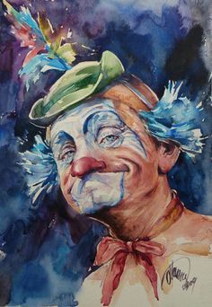 Watercolor Clown