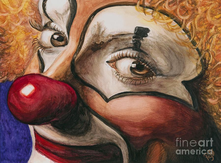 900x662 Watercolor Clown