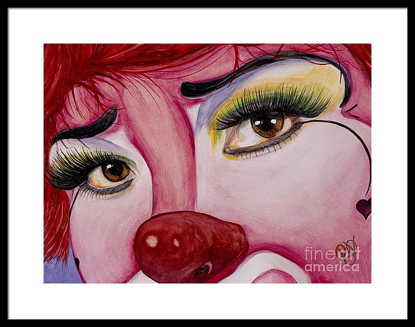 600x473 Watercolor Clown