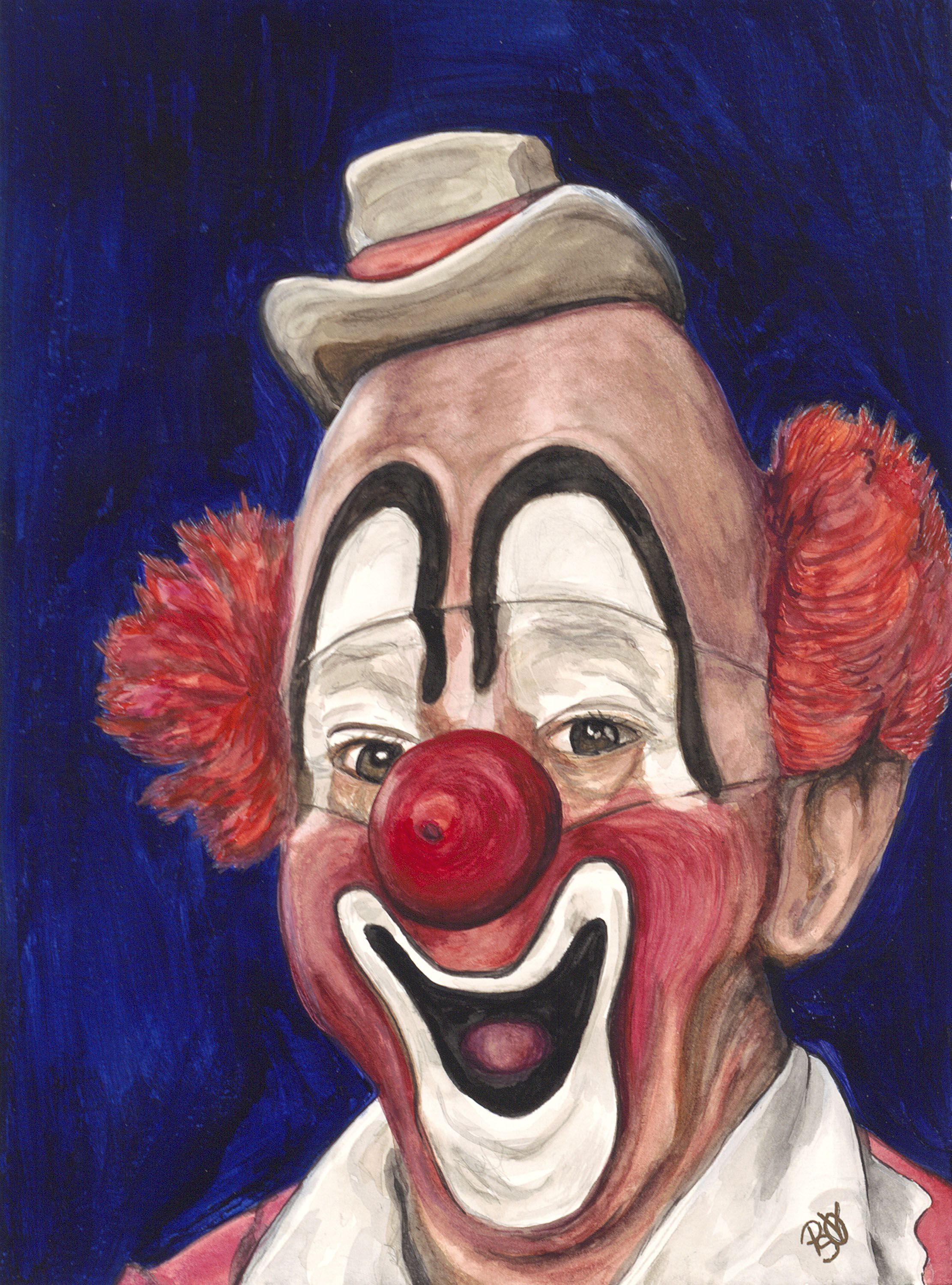 2222x3000 All Of The Watercolor Clowns Clearly Say Watercolor Clown With An
