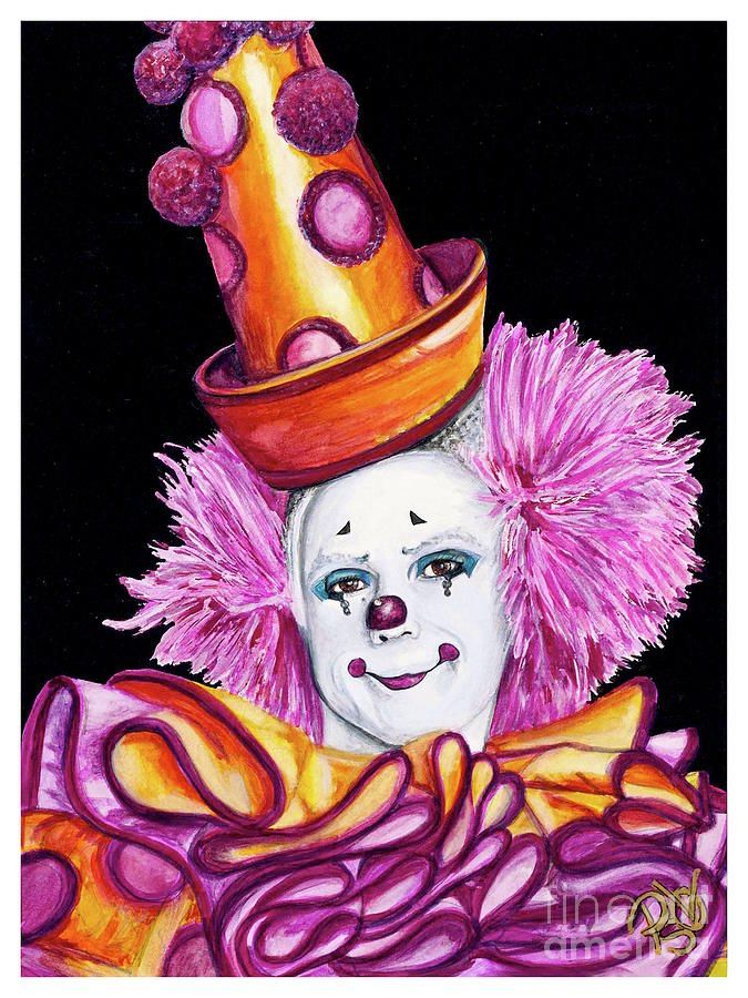 675x900 Watercolor Clown