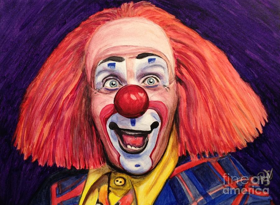 900x660 Watercolor Clown