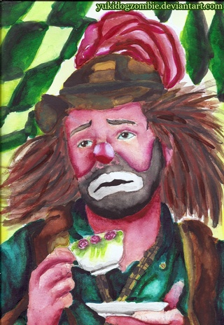 320x464 Fanart Of Scraps The Hobo Clown Medias Used Derwent Inktense