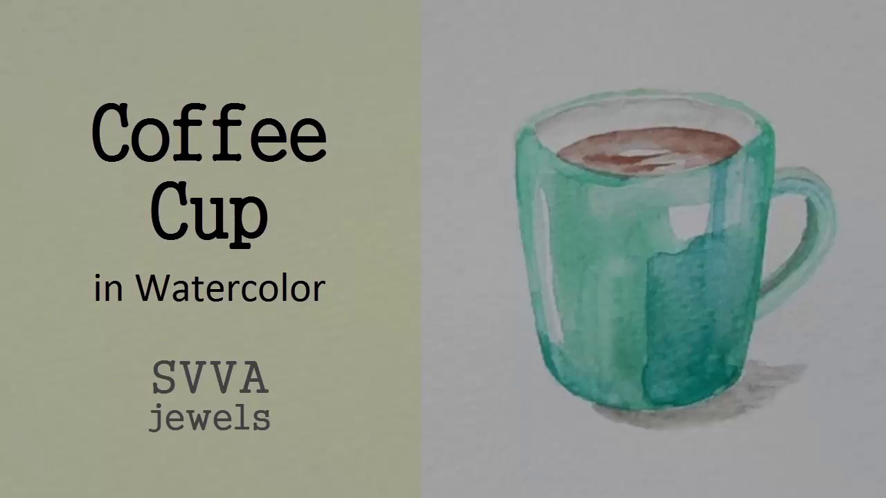 1280x720 Painting Coffee Cup In Watercolor No Pre Drawing