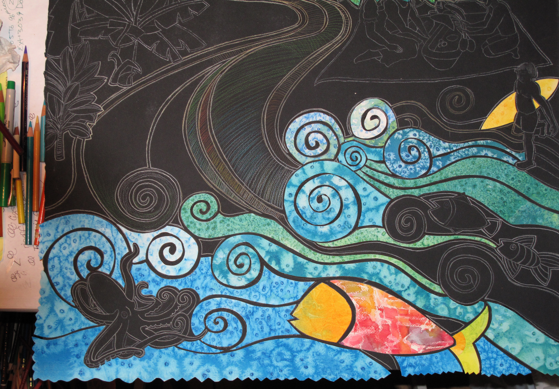 1948x1358 A Glimpse Into My Art Process Watercolor Collage