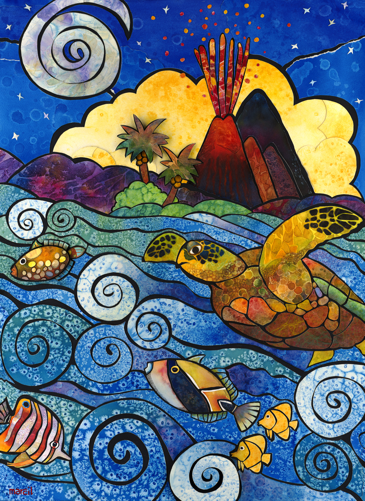 1248x1714 Watercolor Collages