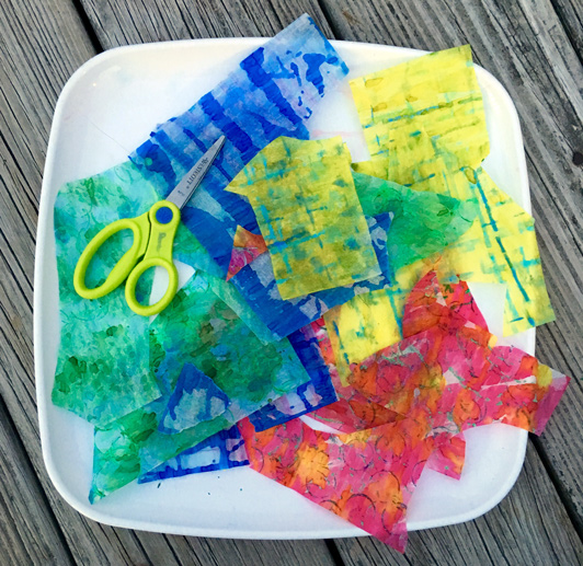 532x517 Watercolor Painted Collage Papers Carle Museum