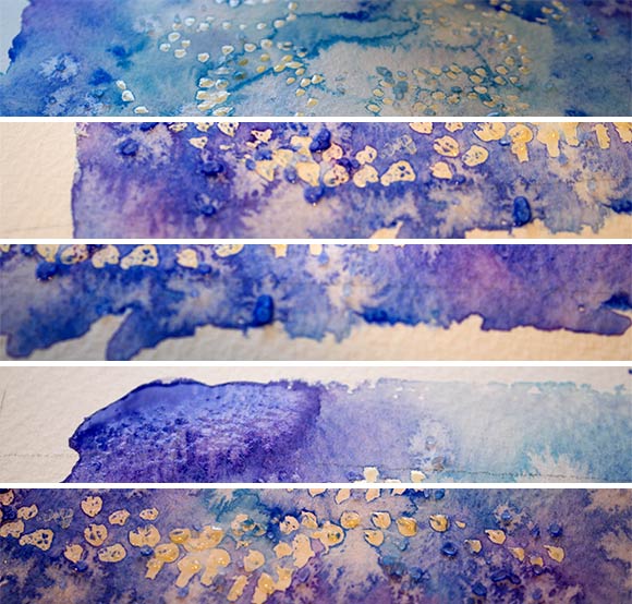 580x554 Blue Watercolor Collage