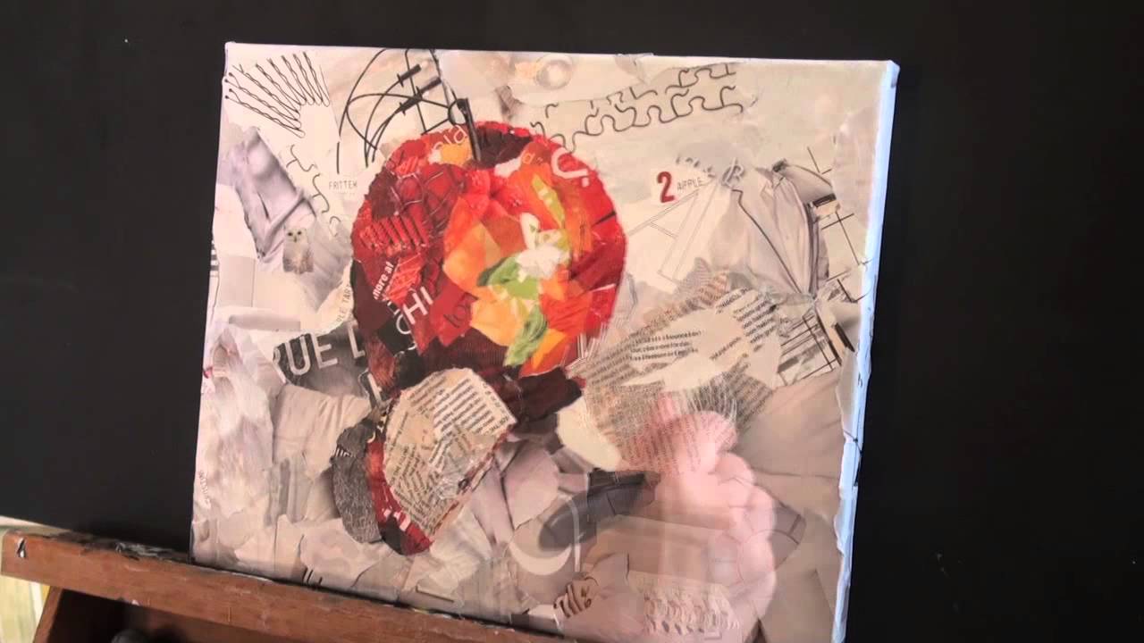 1280x720 Collage From Torn Magazines Timplapsed, Akron Artist, Deborah