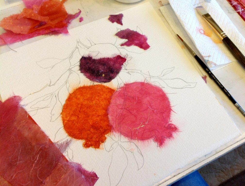 1009x768 Mixed Media Collage Lesson