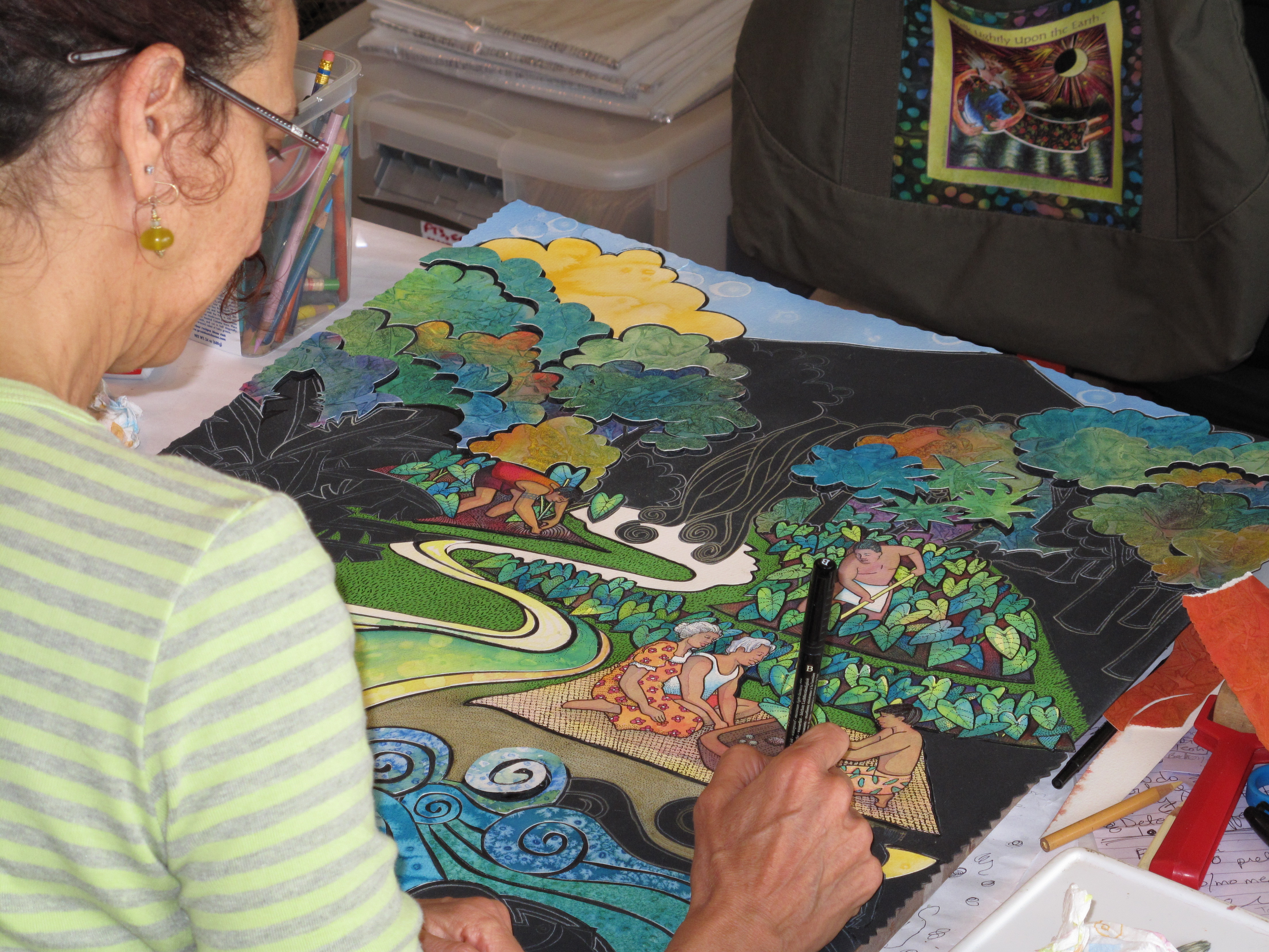 4416x3312 A Glimpse Into My Art Process Watercolor Collage