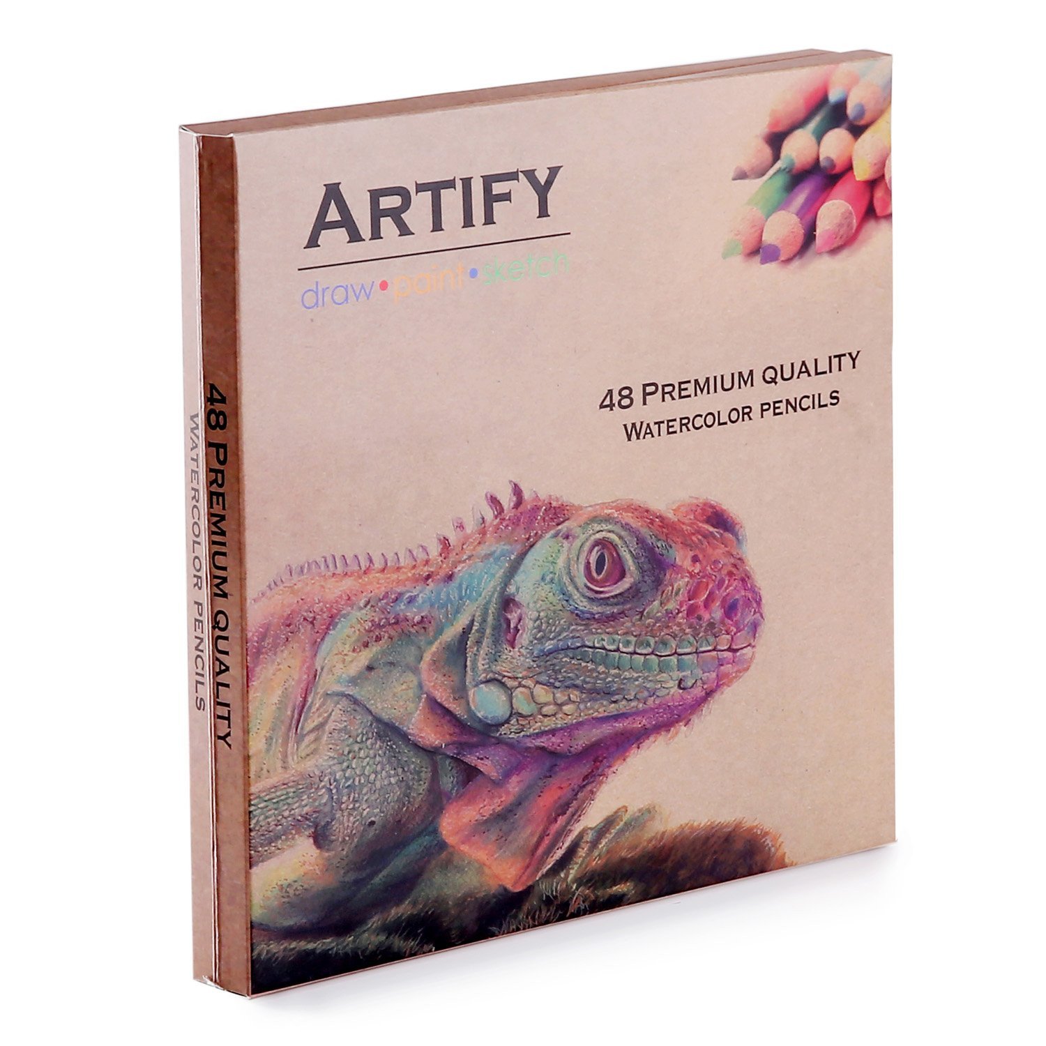 1500x1500 Artify 48 Pcs Artist Watercolor Colored Pencils