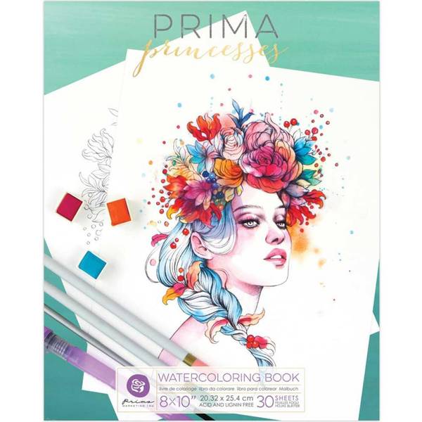 600x600 Watercolor Coloring Book