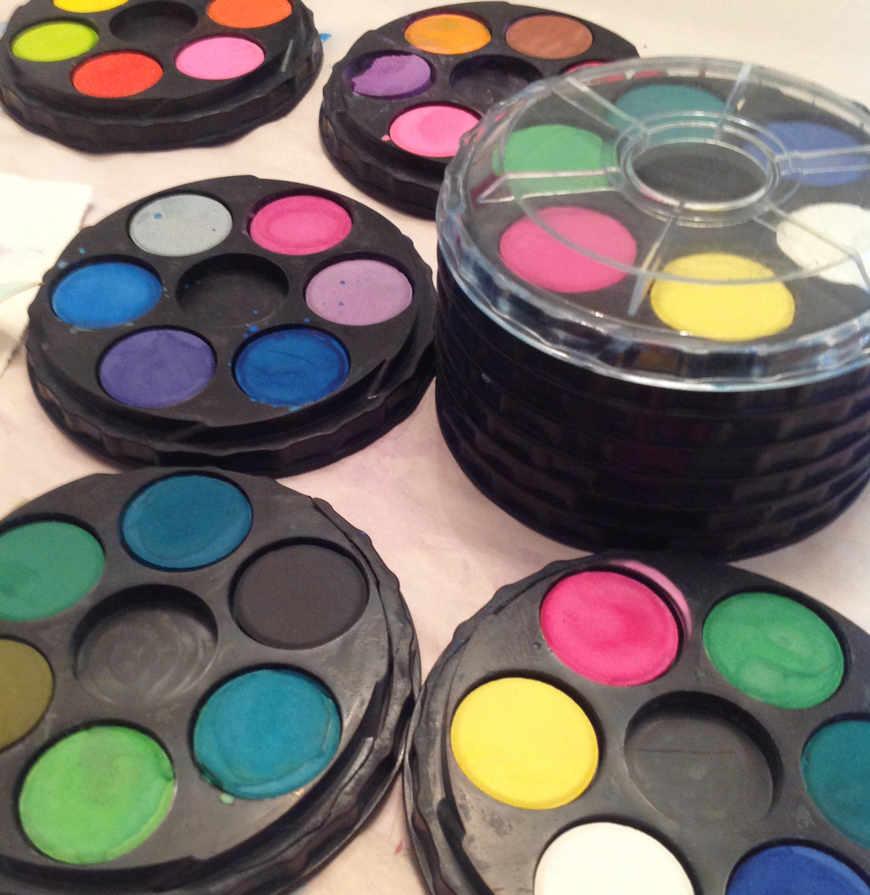 1244x1280 Watercolor Paint 36 Colors