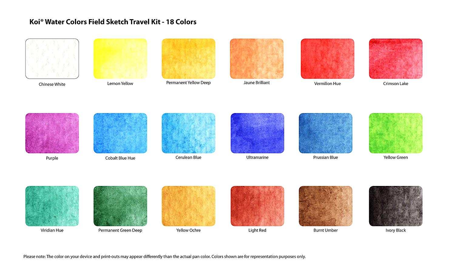 1500x882 Sakura Xncw 18n, 18 Assorted Watercolors Field Sketch