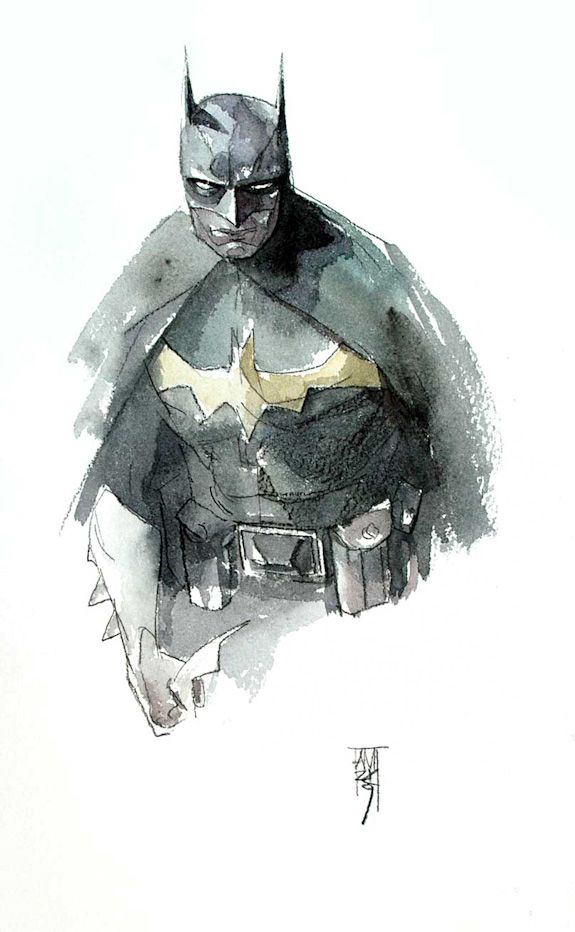 575x932 Watercolor Comic Book Paintings By Alex Maleev Superheroes And