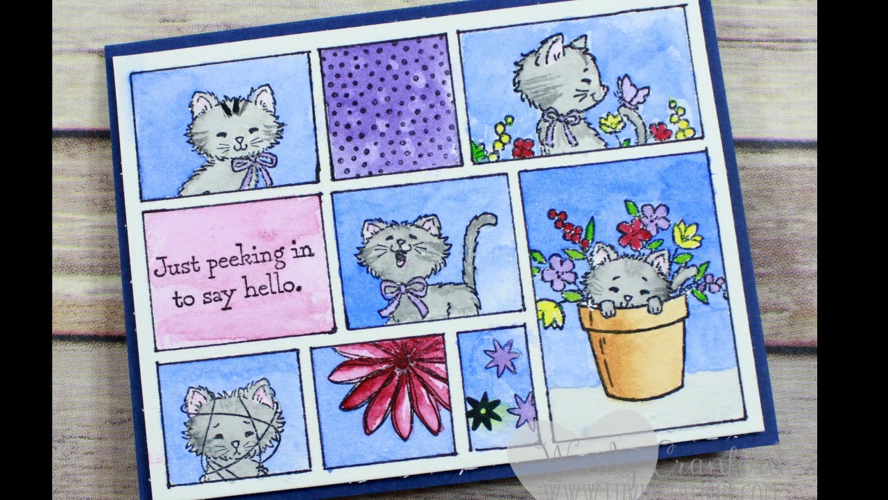 1280x720 Comic Strip Watercolor Card