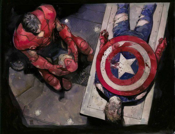 600x461 Watercolor Comic Book Paintings By Alex Maleev Art And Design