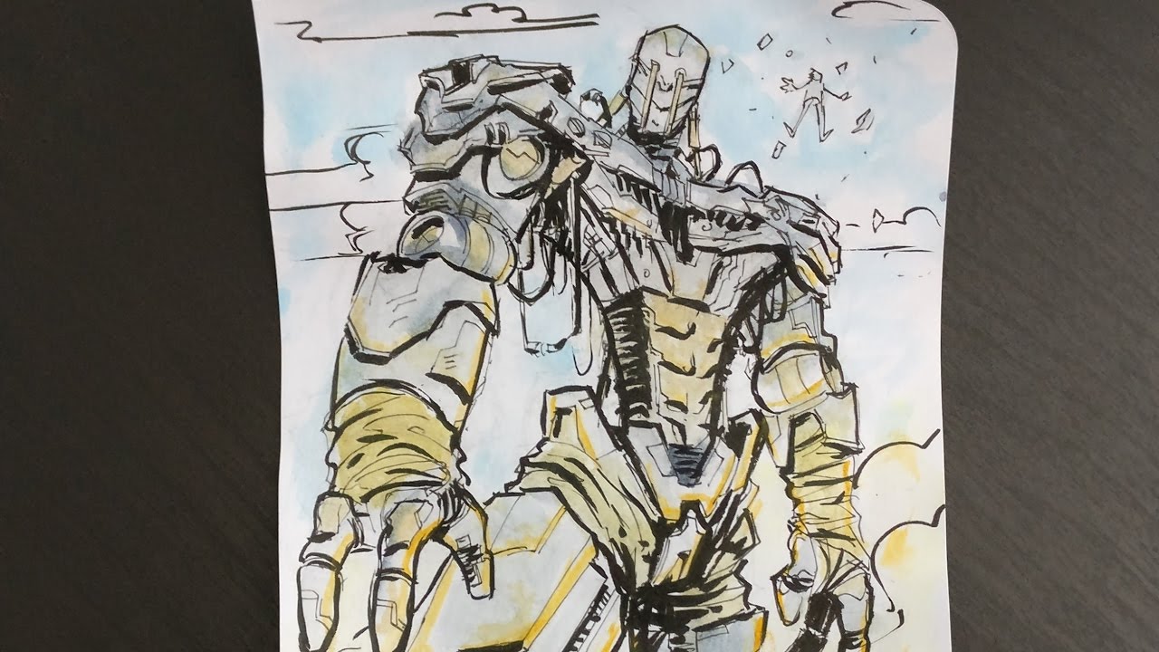 1280x720 Comic Book Art Sketch And Watercolor Aggregate