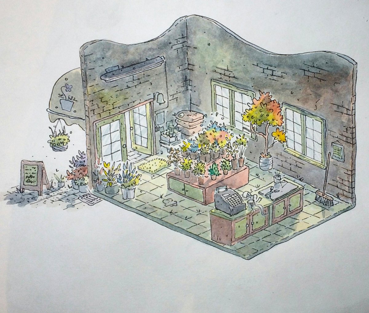 1200x1019 George Howlett On Twitter Flower Shop Concept