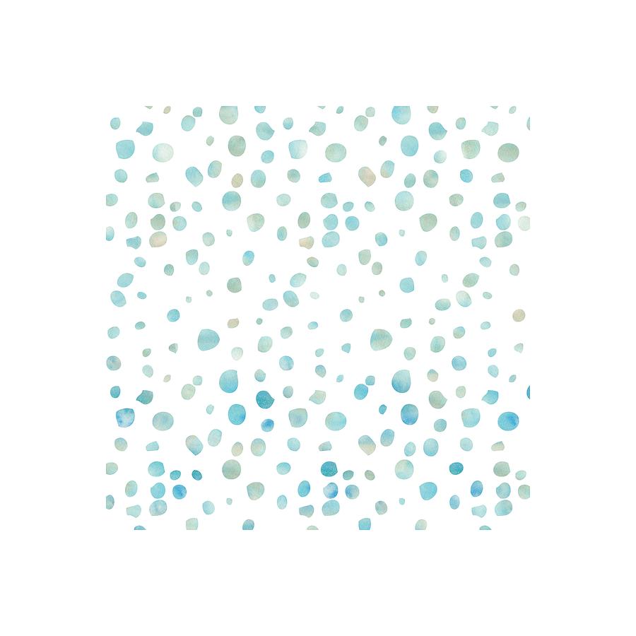 900x900 Mint Blue Watercolor Confetti Dots Photograph By P S