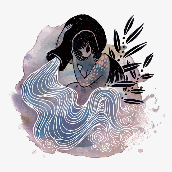 650x651 Vector Aquarius, Aquarius, Vector Constellation, Watercolor Png