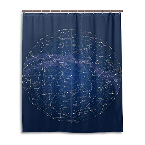 463x463 Zoeo Bath Shower Curtain 60x72 Inch Watercolor 12