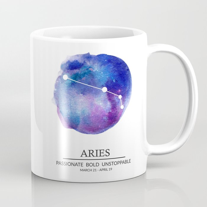 700x700 Aries Constellation Watercolor Zodiac Coffee Mug By Kelsieldredge