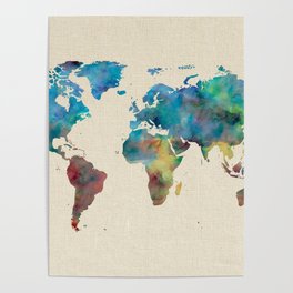 264x264 Continents Posters Society6