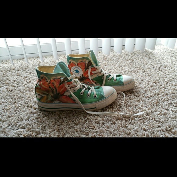580x580 Converse Shoes Limited Edition High Top Watercolor Poshmark
