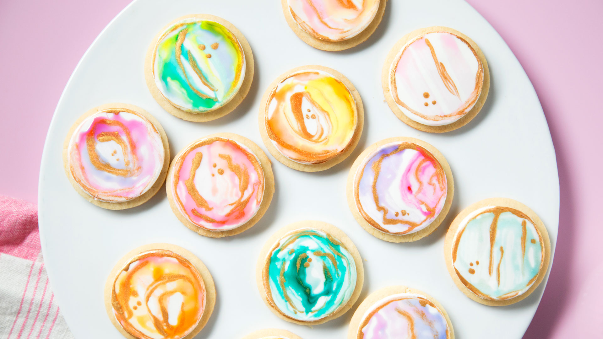 1920x1080 Watercolor Cookies ~ Recipe Tastemade
