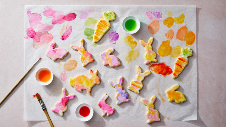750x422 Watercolor Easter Bunny Cookies