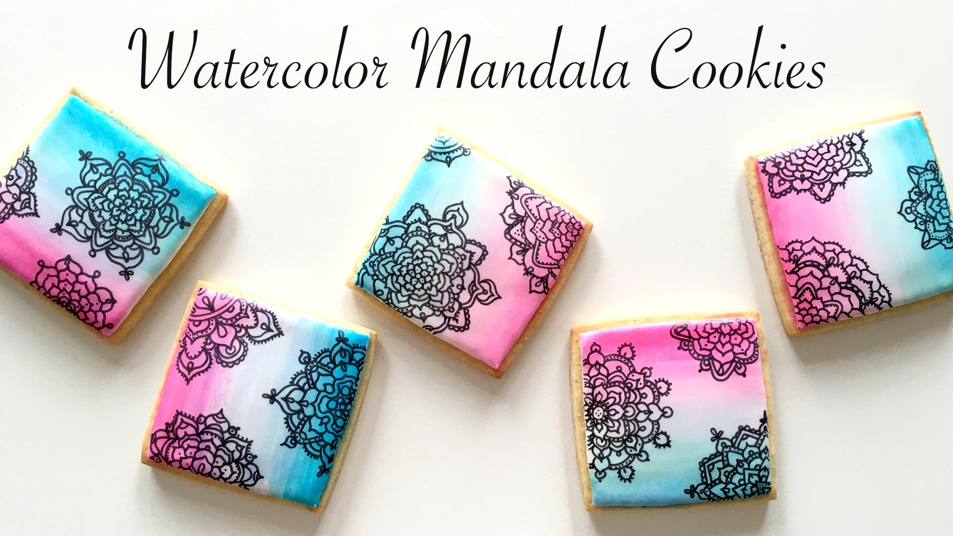 1920x1080 Watercolor Mandala Cookies!