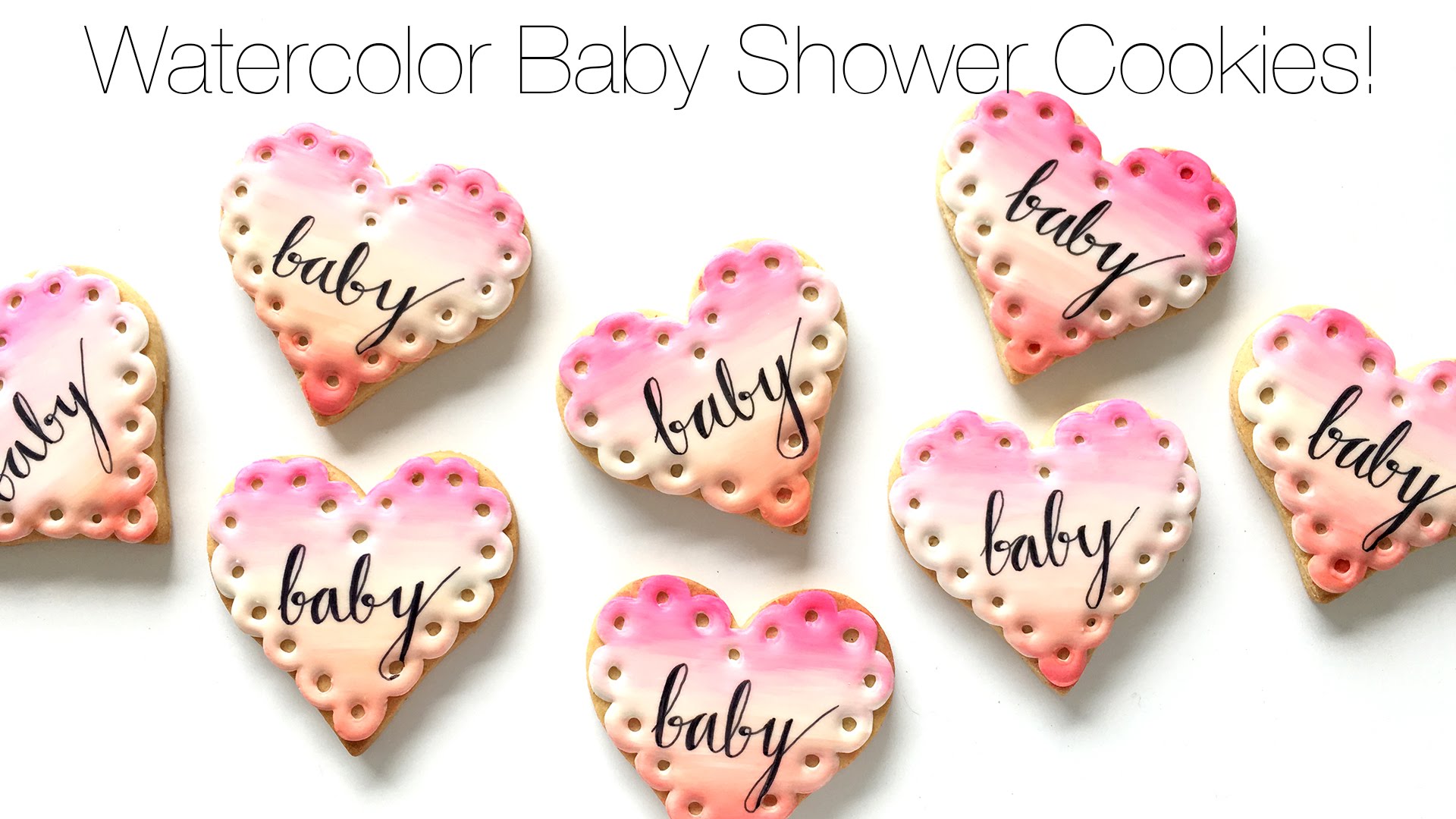 1920x1080 How To Decorate Watercolor Baby Shower Cookies!